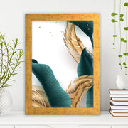 Quadro Decorativo MDF Emoldurado - Arte Multicolor 24x29cm com Moldura de Madeira 2cm