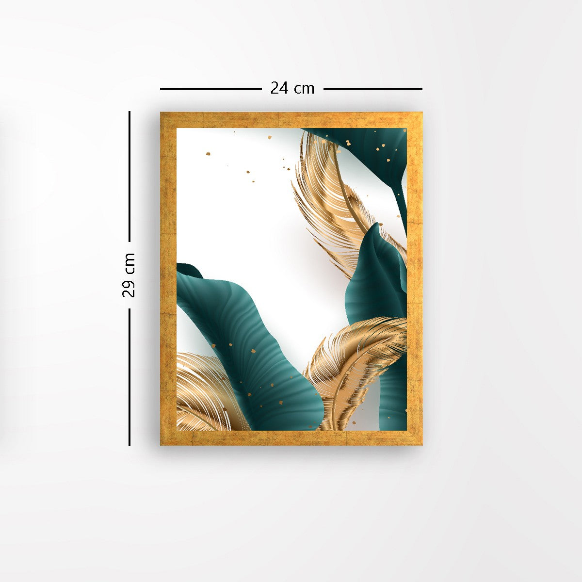 Quadro Decorativo MDF Emoldurado - Arte Multicolor 24x29cm com Moldura de Madeira 2cm