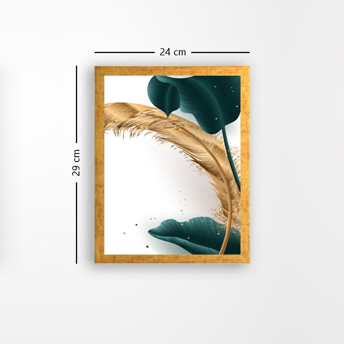 Quadro Decorativo MDF Emoldurado - Arte Multicolor 24x29cm com Moldura de Madeira 2cm