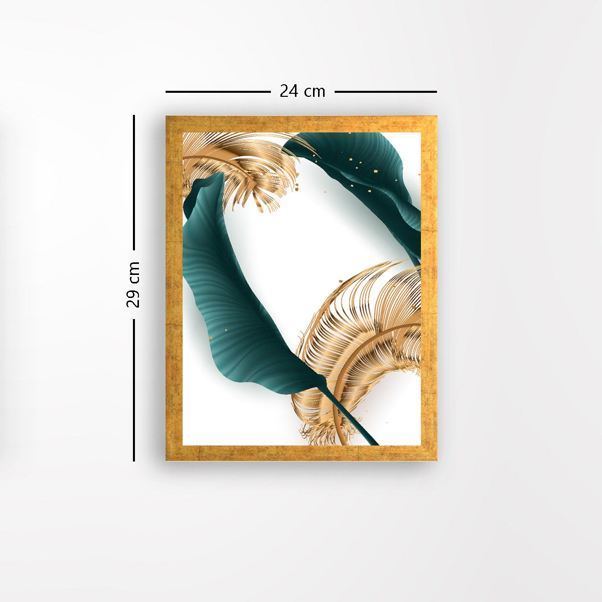 Quadro Decorativo MDF Emoldurado - Arte Multicolor 24x29cm com Moldura de Madeira 2cm