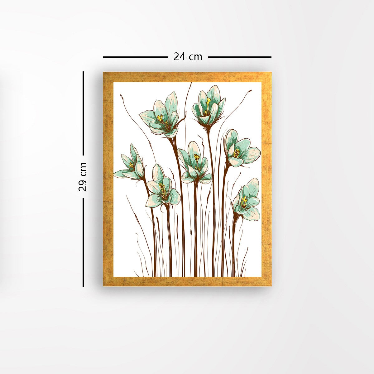 Quadro Decorativo MDF Emoldurado - Arte Multicolor 24x29cm com Moldura de Madeira 2cm