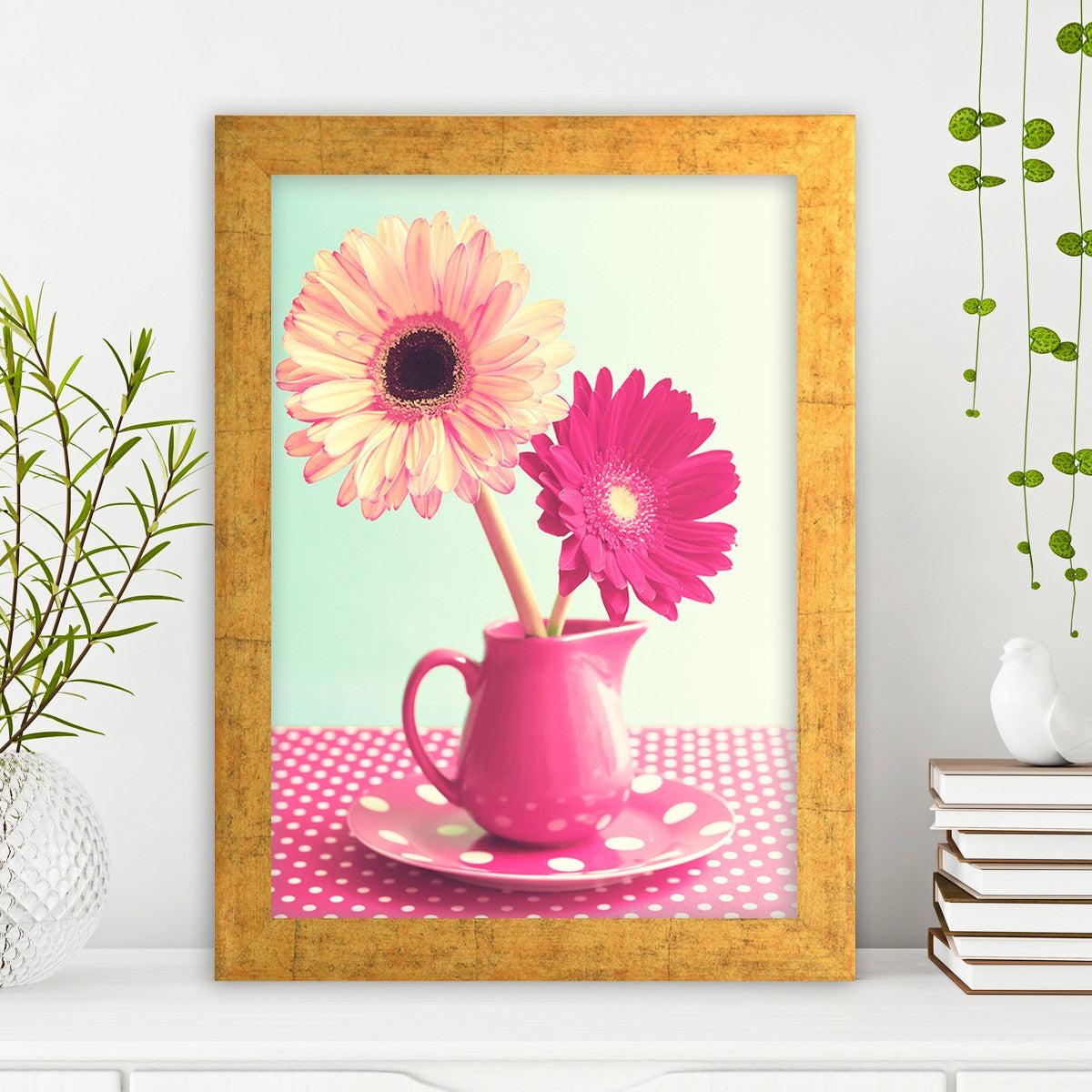 Quadro Decorativo MDF Emoldurado - Arte Multicolor 24x29cm com Moldura de Madeira 2cm