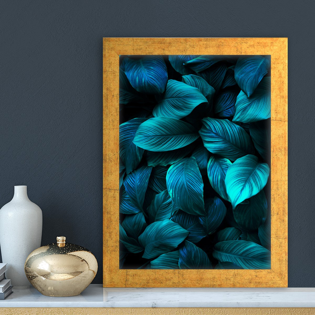 Quadro Decorativo MDF Emoldurado - Arte Multicolor 24x29cm com Moldura de Madeira 2cm