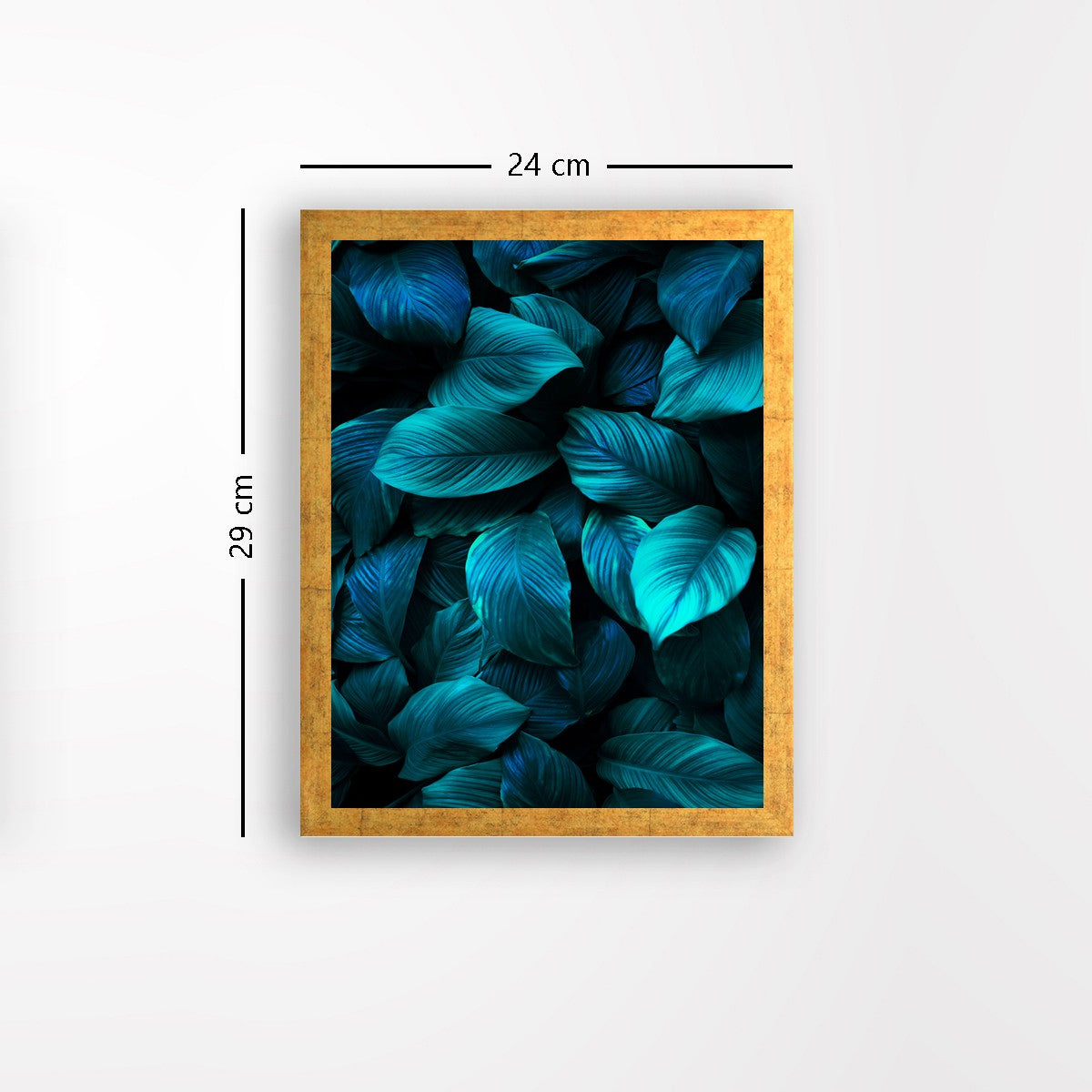 Quadro Decorativo MDF Emoldurado - Arte Multicolor 24x29cm com Moldura de Madeira 2cm