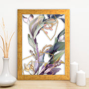 Quadro Decorativo MDF Emoldurado - Arte Multicolor 24x29cm com Moldura de Madeira 2cm