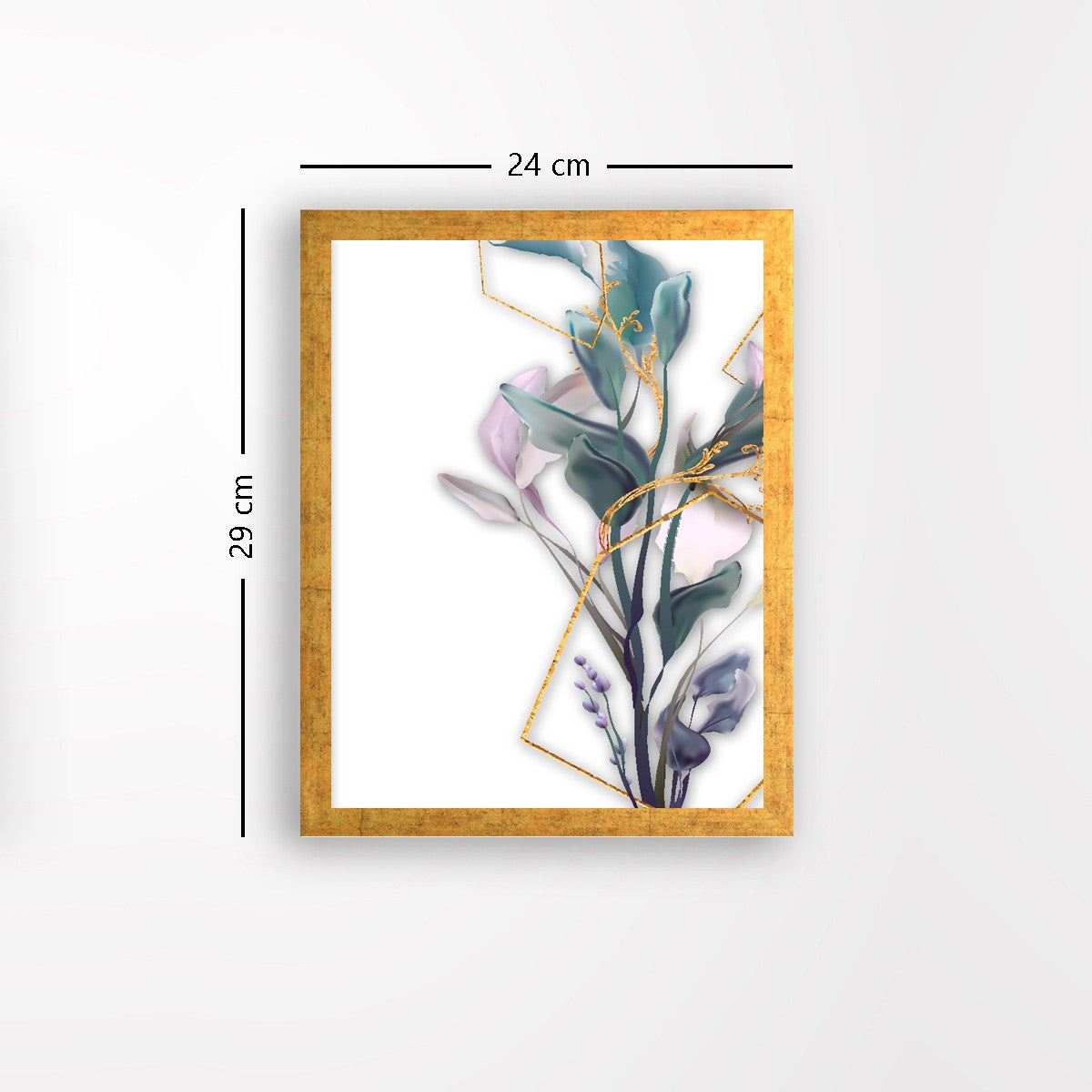 Quadro Decorativo MDF Emoldurado - Arte Multicolor 24x29cm com Moldura de Madeira 2cm