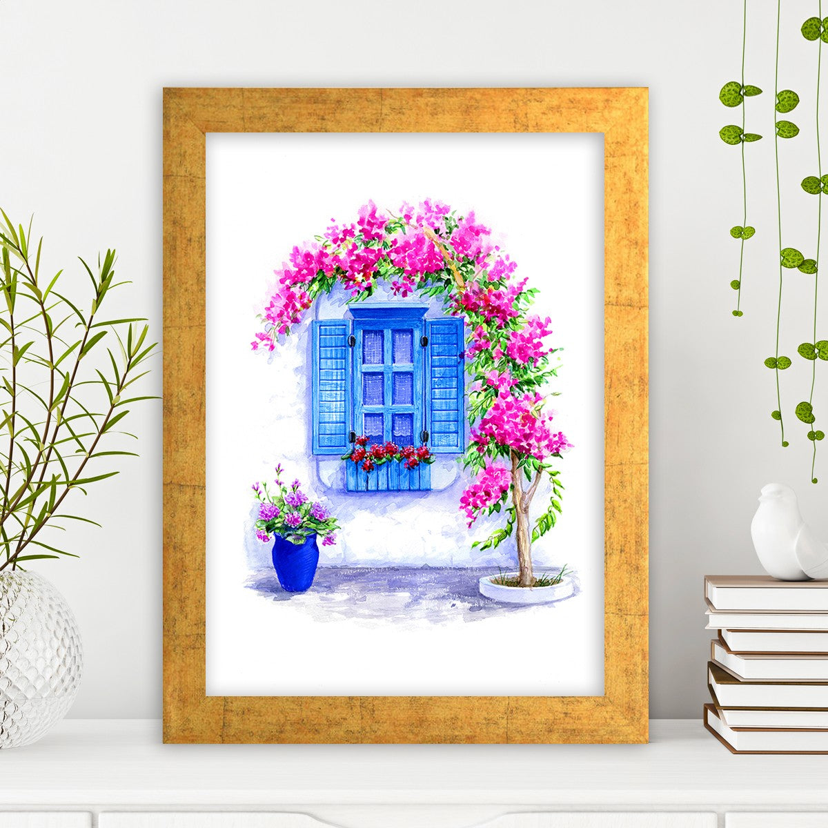 Quadro Decorativo MDF Emoldurado - Arte Multicolor 24x29cm com Moldura de Madeira 2cm