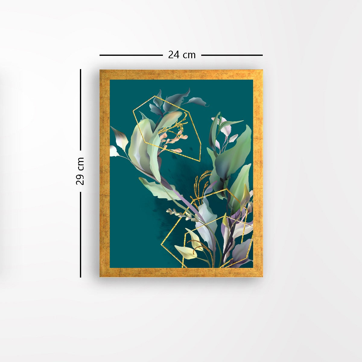 Quadro Decorativo MDF Emoldurado - Arte Multicolor 24x29cm com Moldura de Madeira 2cm