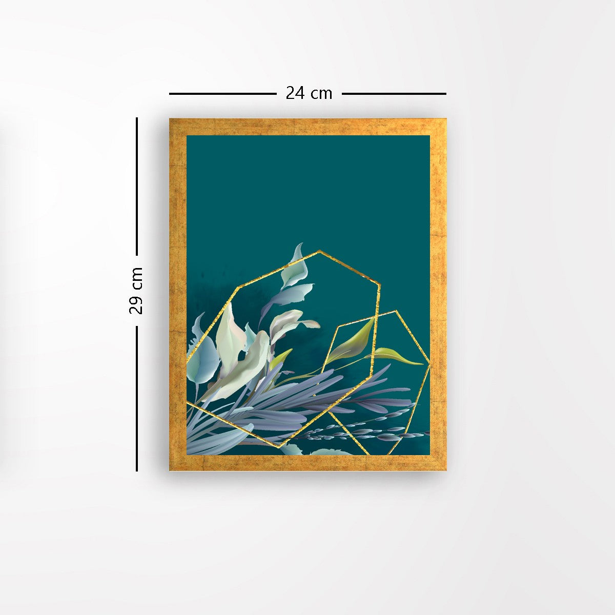 Quadro Decorativo MDF Emoldurado - Arte Multicolor 24x29cm com Moldura de Madeira 2cm