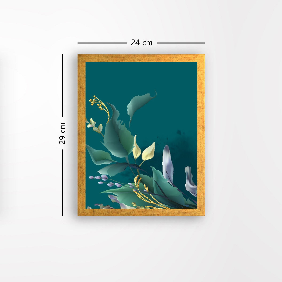 Quadro Decorativo MDF Emoldurado - Arte Multicolor 24x29cm com Moldura de Madeira 2cm