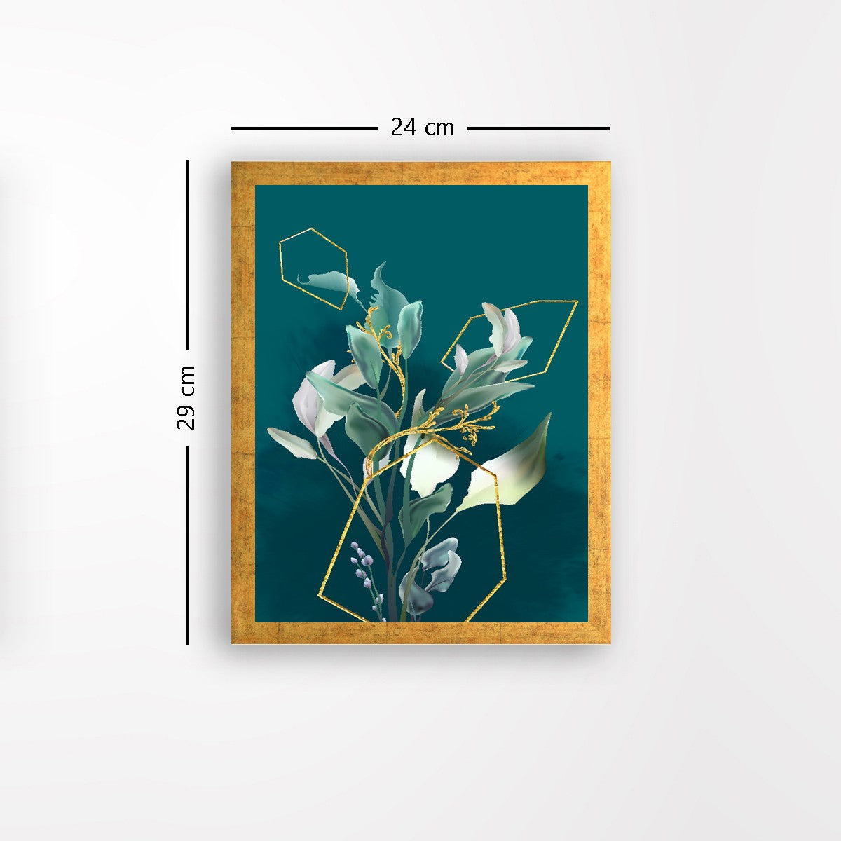 Quadro Decorativo MDF Emoldurado - Arte Multicolor 24x29cm com Moldura de Madeira 2cm