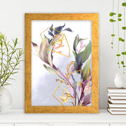 Quadro Decorativo MDF Emoldurado - Arte Multicolor 24x29cm com Moldura de Madeira 2cm