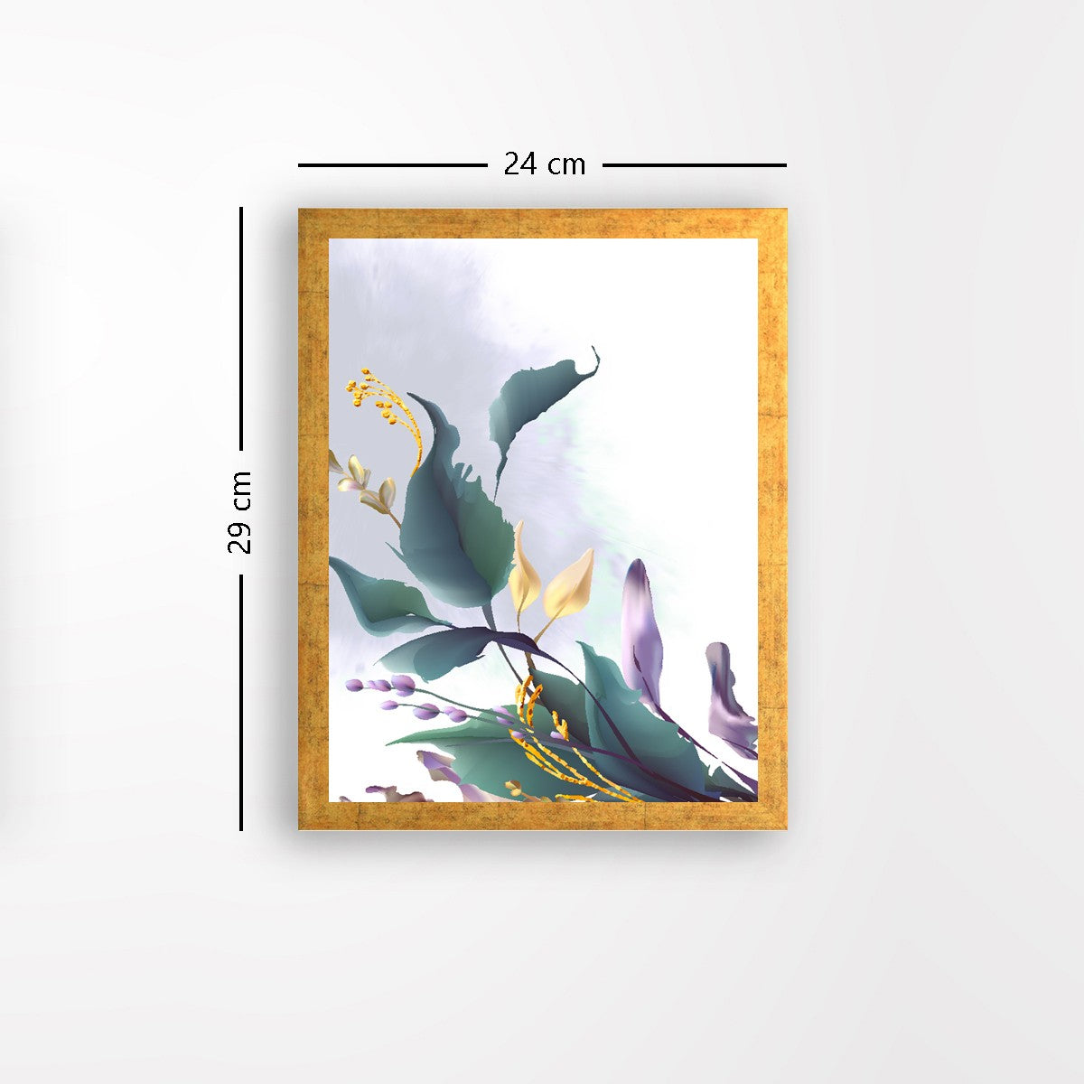 Quadro Decorativo MDF Emoldurado - Arte Multicolor 24x29cm com Moldura de Madeira 2cm