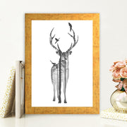 Quadro Decorativo MDF Emoldurado - Arte Multicolor 24x29cm com Moldura de Madeira 2cm