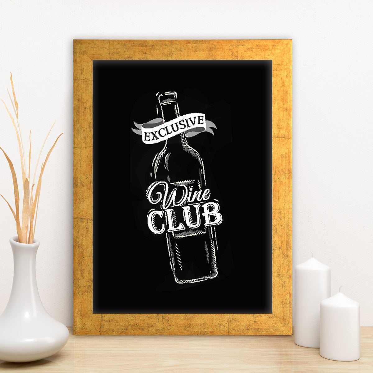 Quadro Decorativo MDF Emoldurado - Arte Multicolor 24x29cm com Moldura de Madeira 2cm