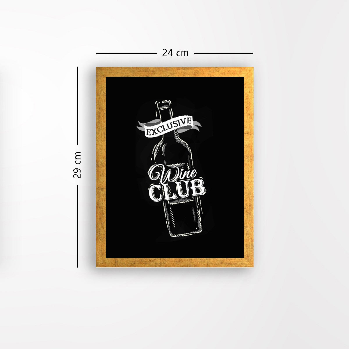 Quadro Decorativo MDF Emoldurado - Arte Multicolor 24x29cm com Moldura de Madeira 2cm