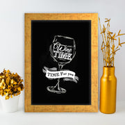 Quadro Decorativo MDF Emoldurado - Arte Multicolor 24x29cm com Moldura de Madeira 2cm