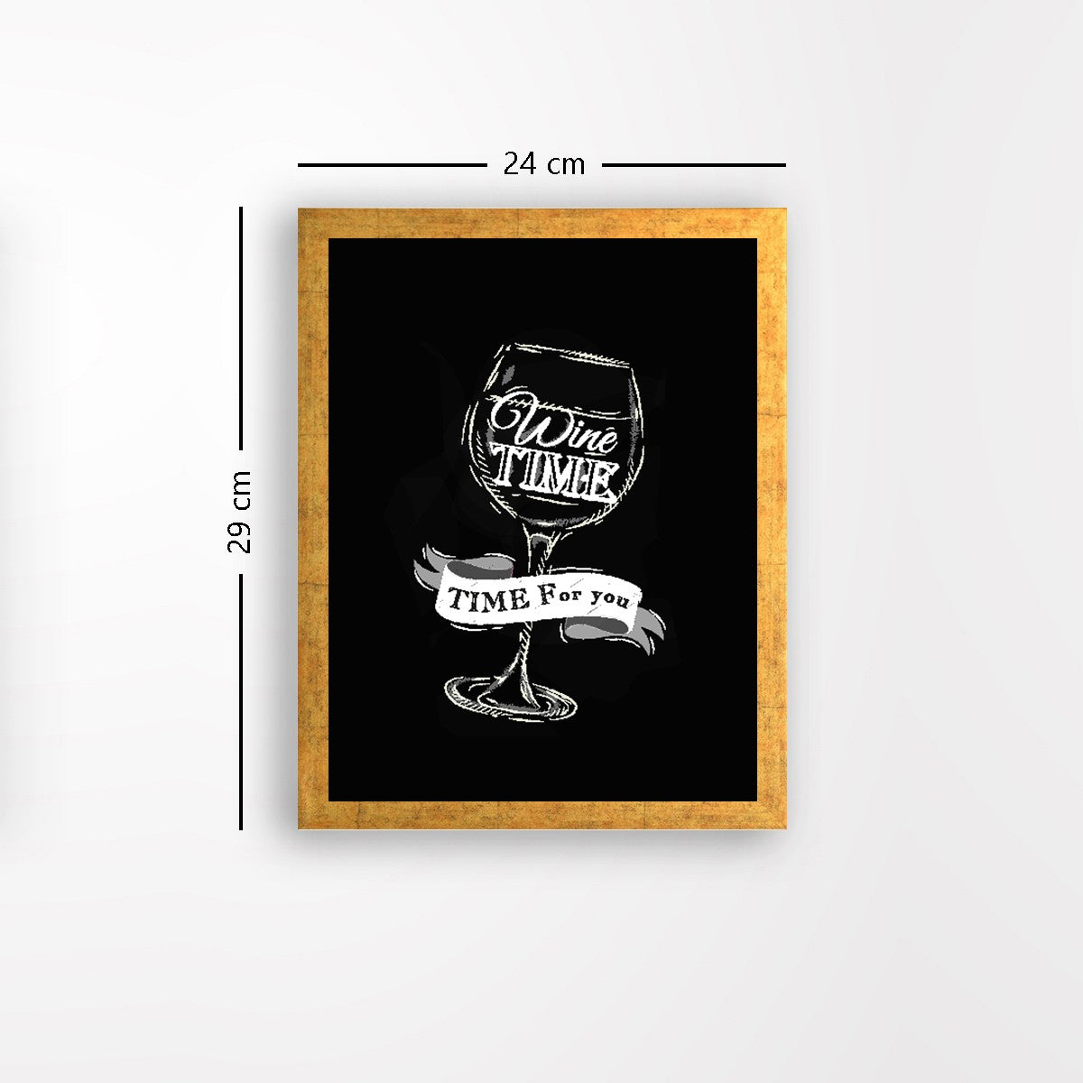 Quadro Decorativo MDF Emoldurado - Arte Multicolor 24x29cm com Moldura de Madeira 2cm