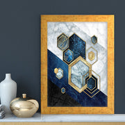 Quadro Decorativo MDF Emoldurado - Arte Multicolor 24x29cm com Moldura de Madeira 2cm