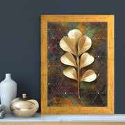 Quadro Decorativo MDF Emoldurado - Arte Multicolor 24x29cm com Moldura de Madeira 2cm