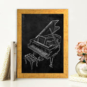 Quadro Decorativo MDF Emoldurado - Arte Multicolor 24x29cm com Moldura de Madeira 2cm