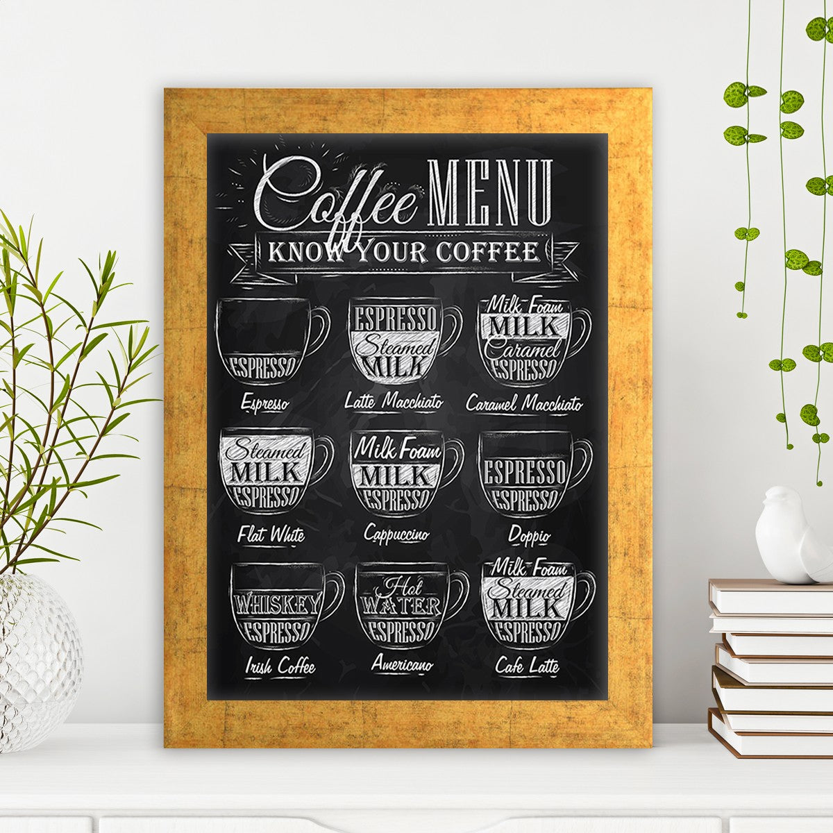 Quadro Decorativo MDF Emoldurado - Arte Multicolor 24x29cm com Moldura de Madeira 2cm