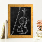 Quadro Decorativo MDF Emoldurado - Arte Multicolor 24x29cm com Moldura de Madeira 2cm