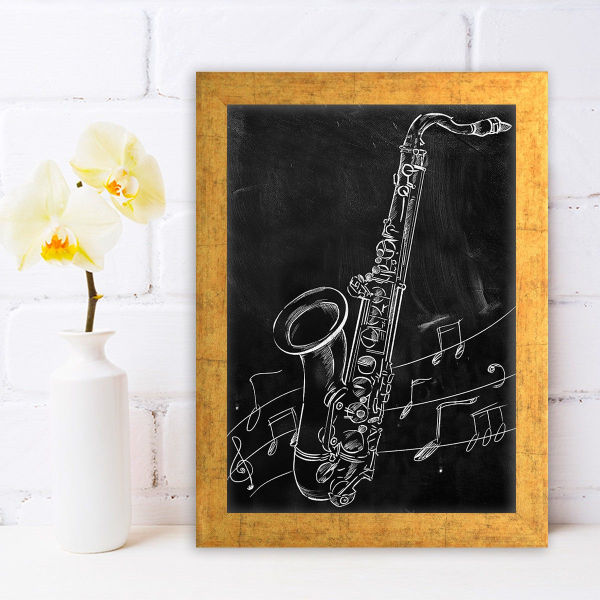 Quadro Decorativo MDF Emoldurado - Arte Multicolor 24x29cm com Moldura de Madeira 2cm