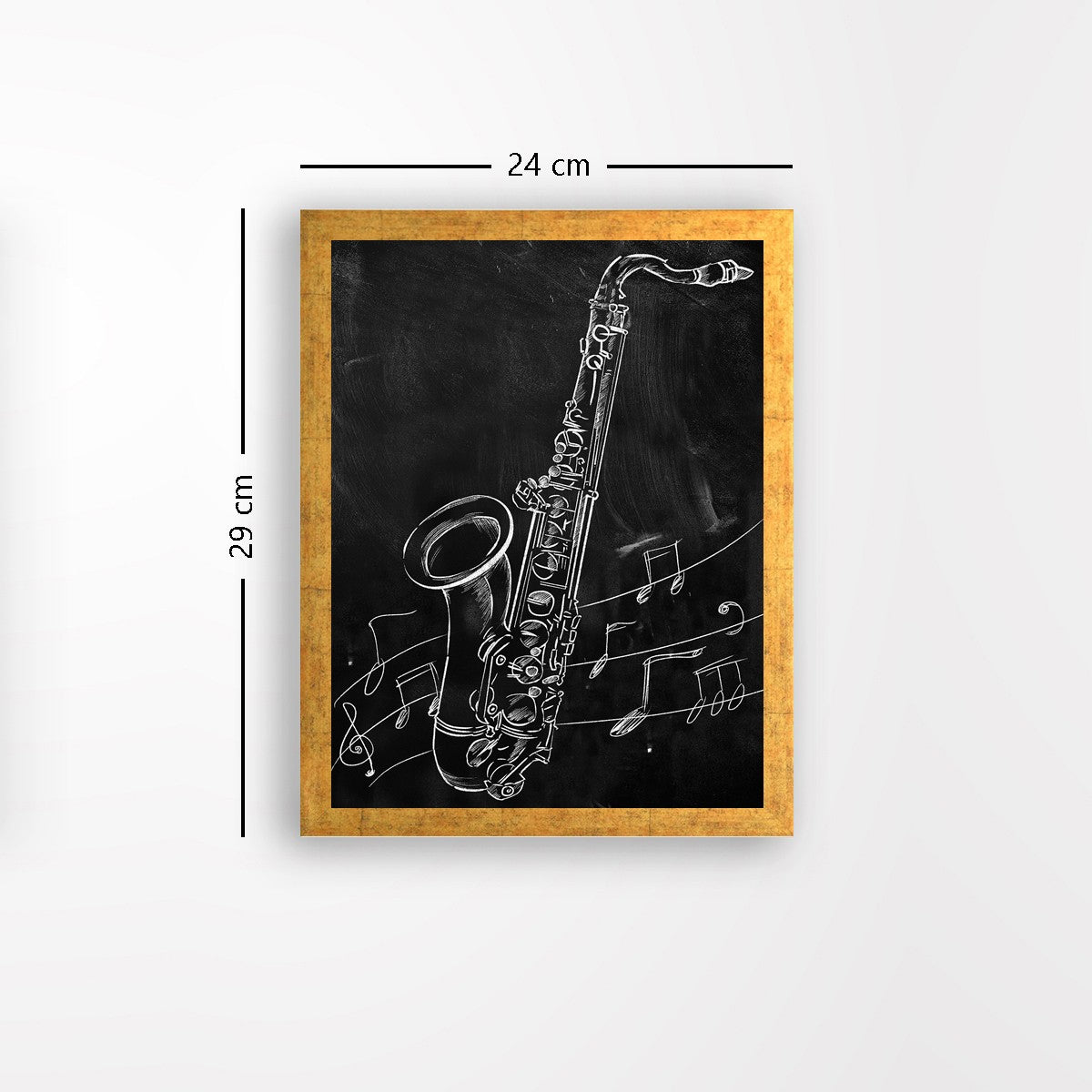 Quadro Decorativo MDF Emoldurado - Arte Multicolor 24x29cm com Moldura de Madeira 2cm