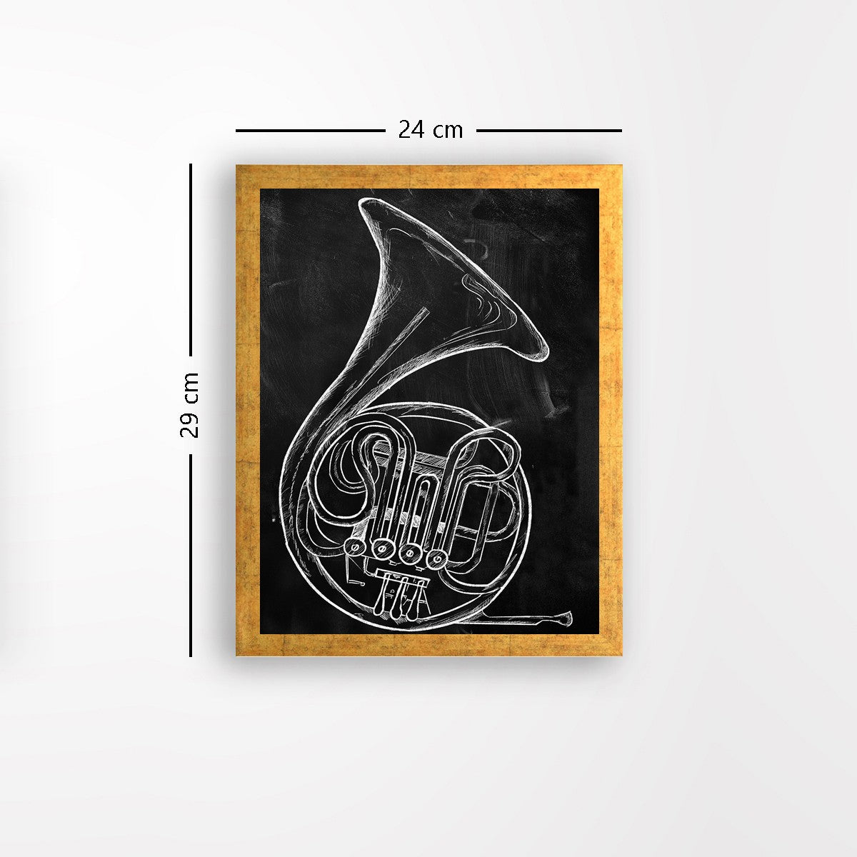 Quadro Decorativo MDF Emoldurado - Arte Multicolor 24x29cm com Moldura de Madeira 2cm