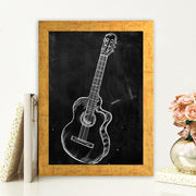 Quadro Decorativo MDF Emoldurado - Arte Multicolor 24x29cm com Moldura de Madeira 2cm