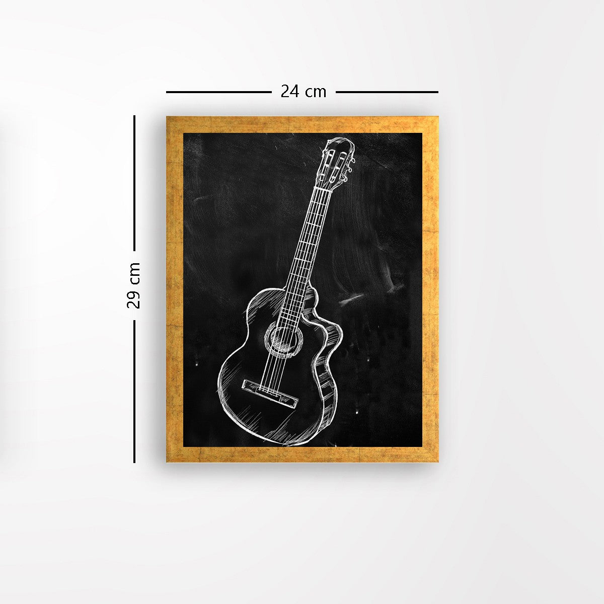 Quadro Decorativo MDF Emoldurado - Arte Multicolor 24x29cm com Moldura de Madeira 2cm