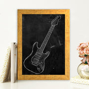 Quadro Decorativo MDF Emoldurado - Arte Multicolor 24x29cm com Moldura de Madeira 2cm