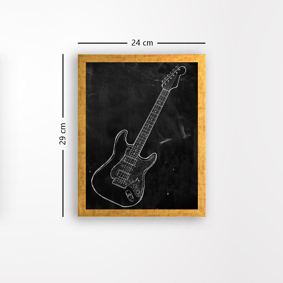 Quadro Decorativo MDF Emoldurado - Arte Multicolor 24x29cm com Moldura de Madeira 2cm