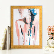 Quadro Decorativo MDF Emoldurado - Arte Multicolor 24x29cm com Moldura de Madeira 2cm