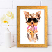 Quadro Decorativo MDF Emoldurado - Arte Multicolor 24x29cm com Moldura de Madeira 2cm