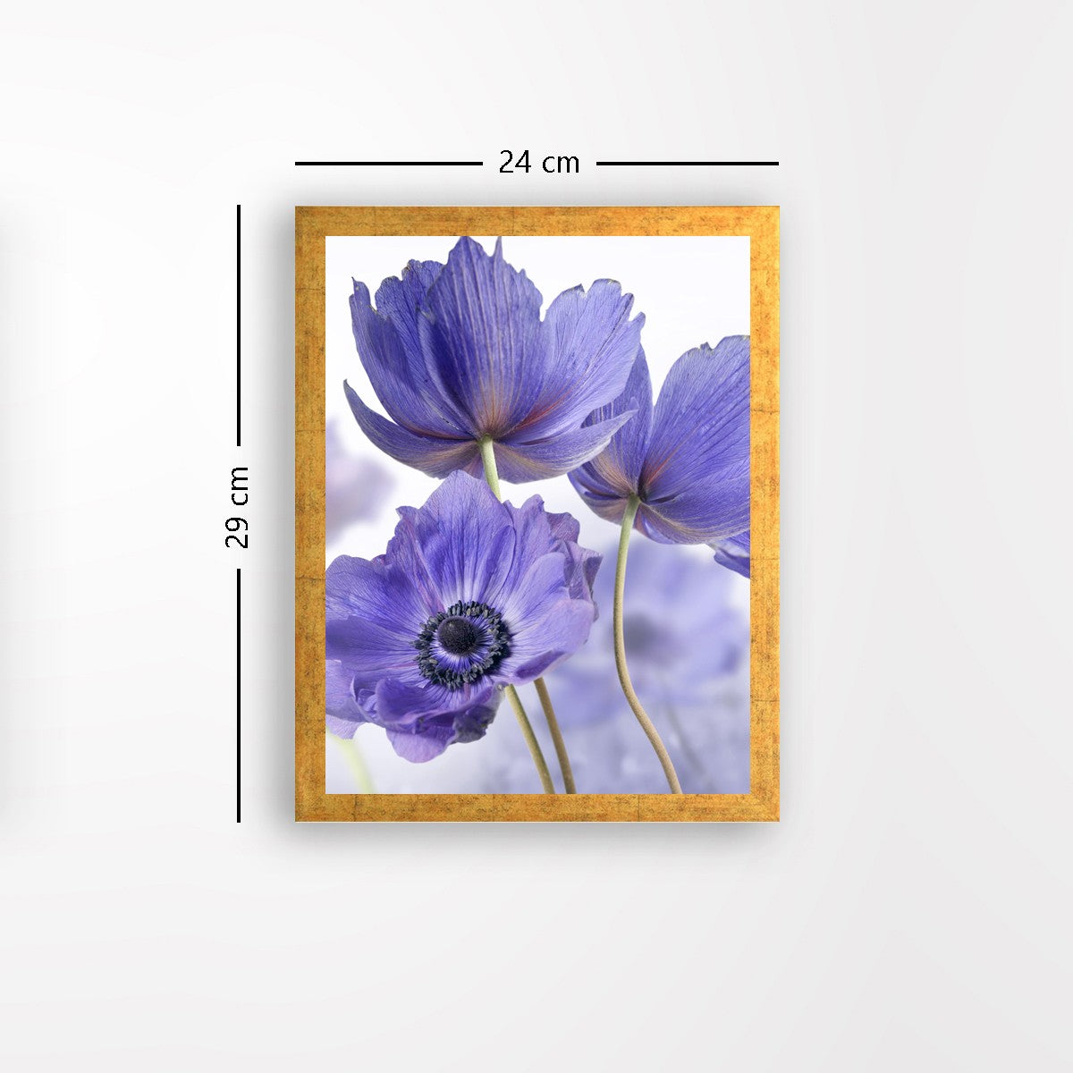 Quadro Decorativo MDF Emoldurado - Arte Multicolor 24x29cm com Moldura de Madeira 2cm