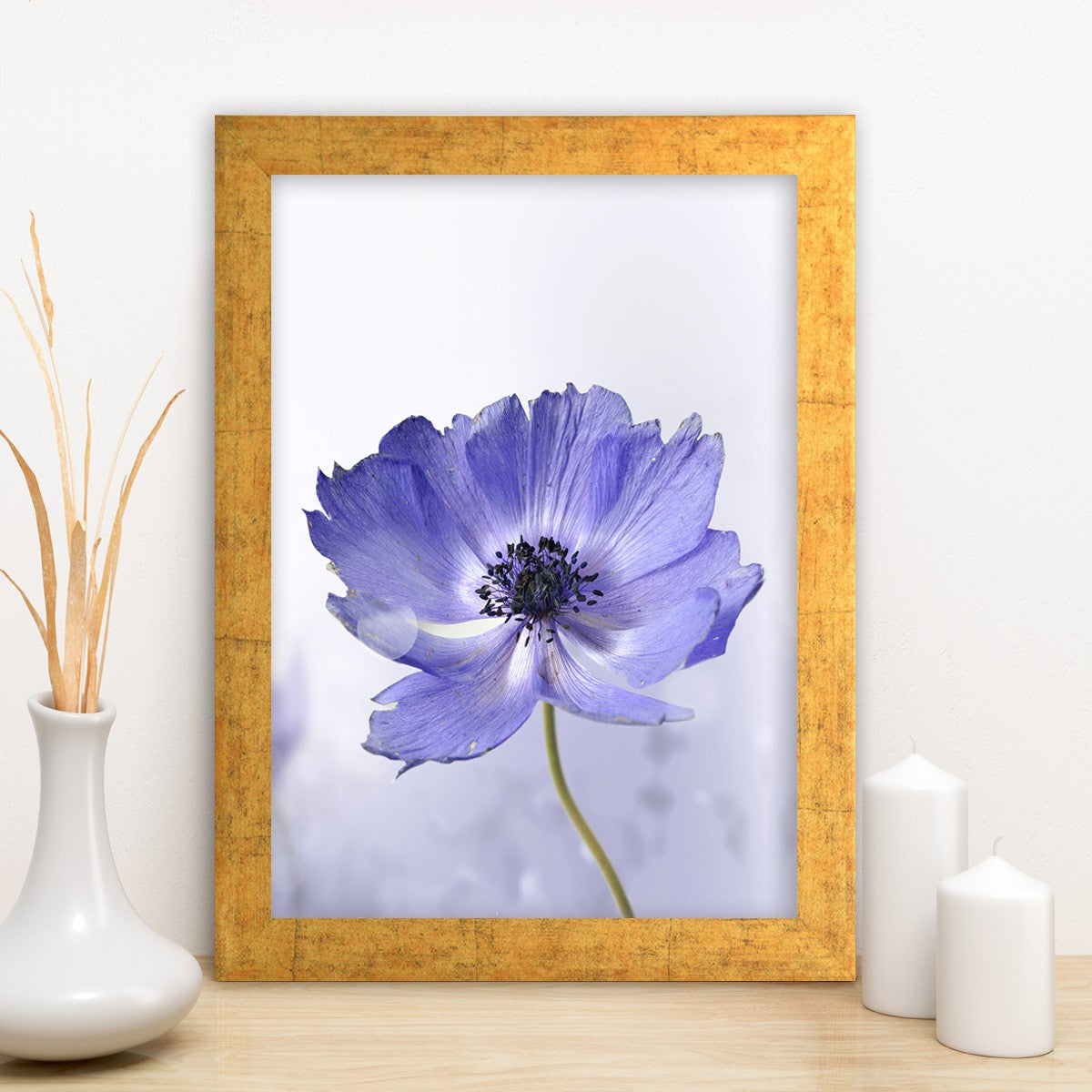 Quadro Decorativo MDF Emoldurado - Arte Multicolor 24x29cm com Moldura de Madeira 2cm