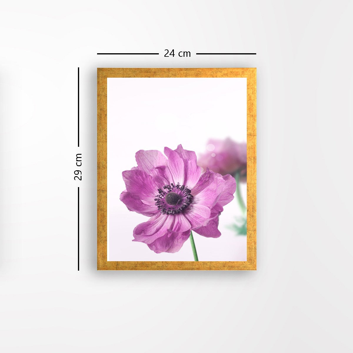 Quadro Decorativo MDF Emoldurado - Arte Multicolor 24x29cm com Moldura de Madeira 2cm