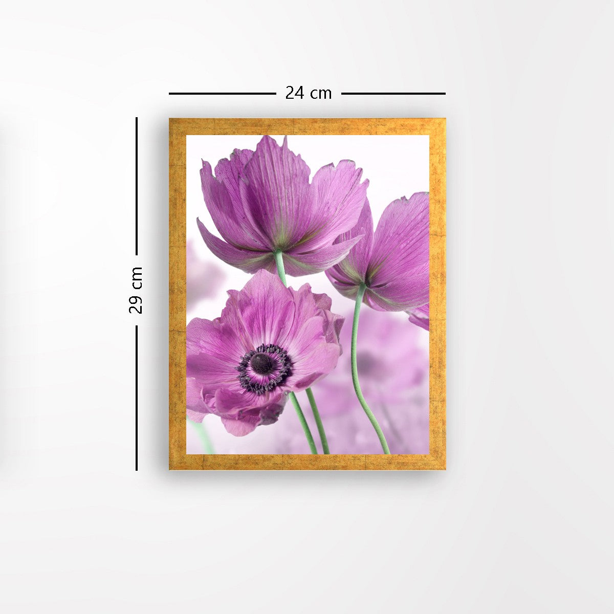 Quadro Decorativo MDF Emoldurado - Arte Multicolor 24x29cm com Moldura de Madeira 2cm