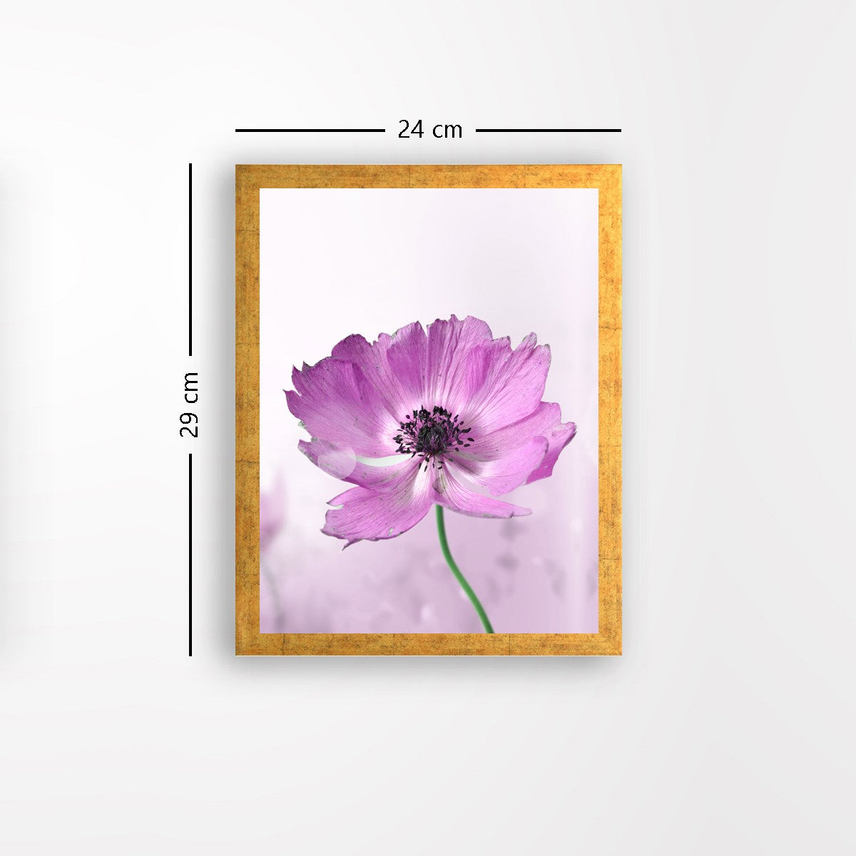 Quadro Decorativo MDF Emoldurado - Arte Multicolor 24x29cm com Moldura de Madeira 2cm