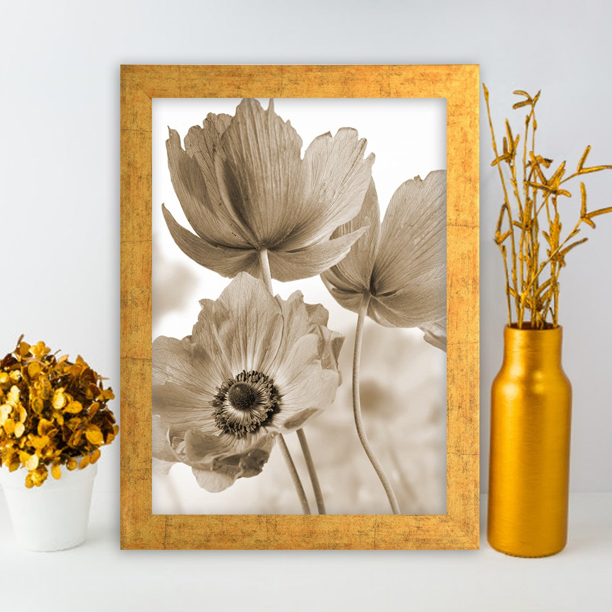 Quadro Decorativo MDF Emoldurado - Arte Multicolor 24x29cm com Moldura de Madeira 2cm