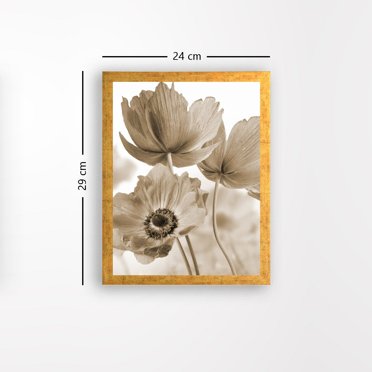 Quadro Decorativo MDF Emoldurado - Arte Multicolor 24x29cm com Moldura de Madeira 2cm