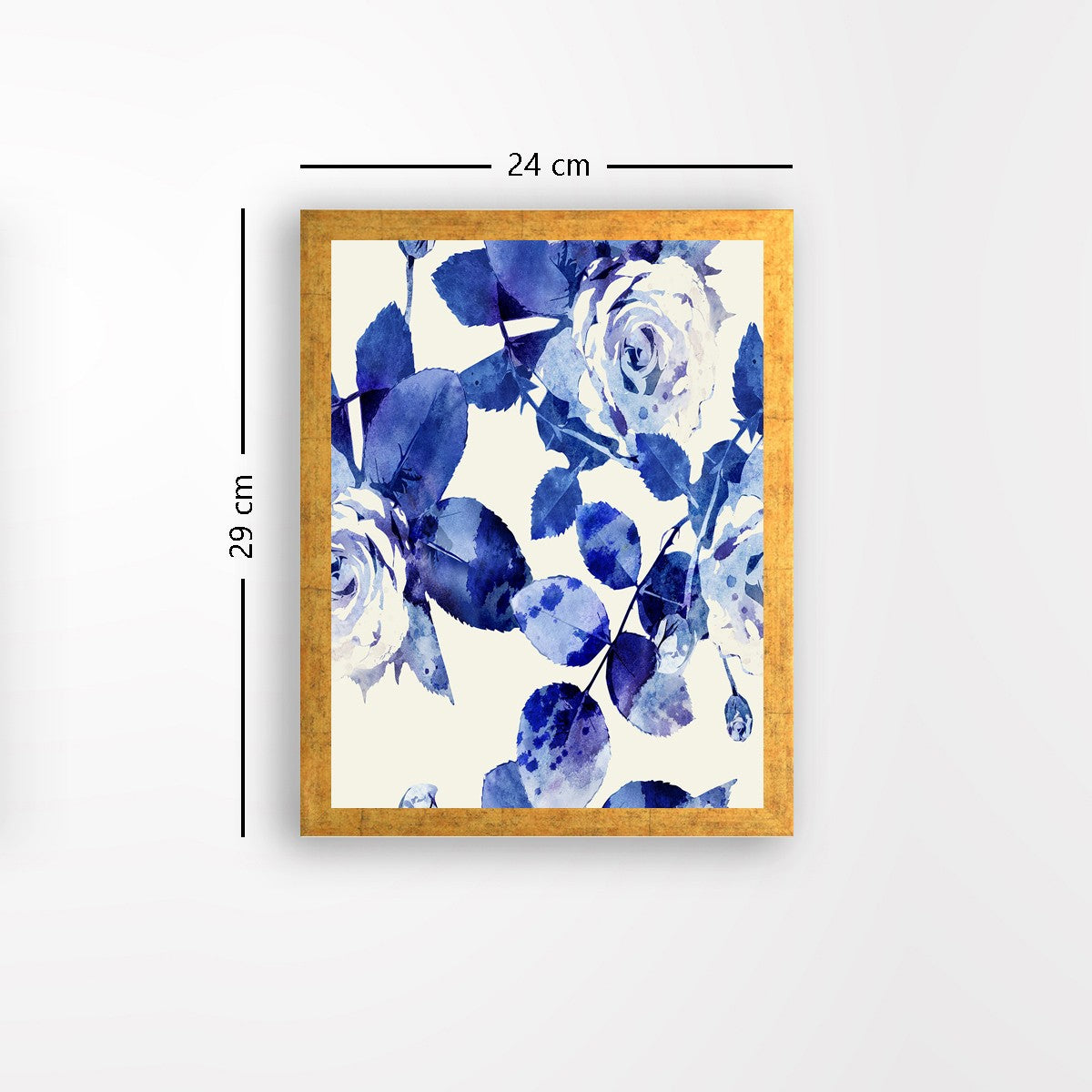 Quadro Decorativo MDF Emoldurado - Arte Multicolor 24x29cm com Moldura de Madeira 2cm