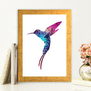 Quadro Decorativo MDF Emoldurado - Arte Multicolor 24x29cm com Moldura de Madeira 2cm