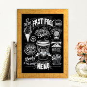 Quadro Decorativo MDF Emoldurado - Arte Multicolor 24x29cm com Moldura de Madeira 2cm