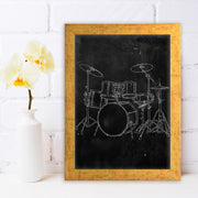 Quadro Decorativo MDF Emoldurado - Arte Multicolor 24x29cm com Moldura de Madeira 2cm