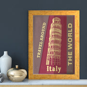 Quadro Decorativo MDF Emoldurado - Arte Multicolor 24x29cm com Moldura de Madeira 2cm