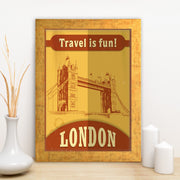 Quadro Decorativo MDF Emoldurado - Arte Multicolor 24x29cm com Moldura de Madeira 2cm