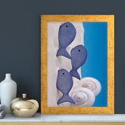 Quadro Decorativo MDF Emoldurado - Arte Multicolor 24x29cm com Moldura de Madeira 2cm